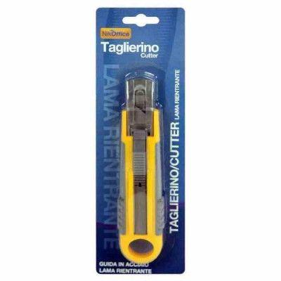 Taglierino Cutter Lama Rientrante 14Cm 11Nik014