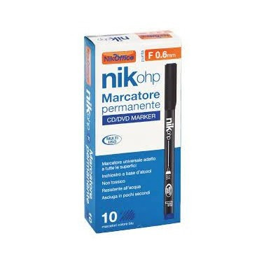 Marcatore A Penna Ohp F 0.6Mm Nero 20Nik148/1 (10 Pz)