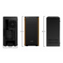 be quiet! Pure Base 600 Window Midi Tower Nero, Arancione