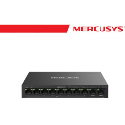 Mercusys 8-Port PoE+ 10/100 Mbps + 2 Gigabit Port Switch - MS110CMP