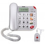 Telefono Fisso Super Bravo Plus Con Telecomando Per Chiamate Di Soccorso