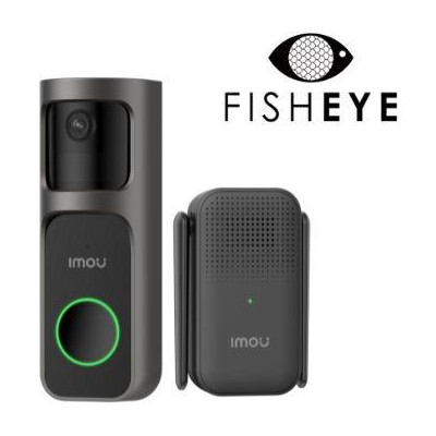 Kit Imou Videocampanello 3S a batteria 2.5K con lente FISHEYE + cicalin wireless