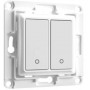 Shelly Wall Switch 2 - Pulsanti filari da parete 2 tasti bianco con supp relè