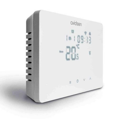 Termostato Wifi Cablato Nero - Hometemp 127072 - Bianco