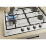Candy Idea CHW6BR4WX Acciaio inox Da incasso 60 cm Gas 4 Fornello(i)