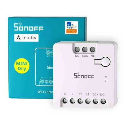 Switch Mini-D Interruttore Rele Contatto Pulito - Smart Wifi - Compatibile Matter
