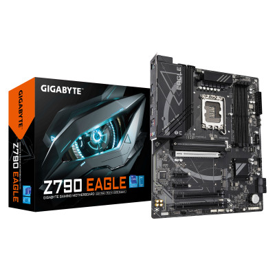 GIGABYTE Z790 EAGLE Scheda madre - Supporta CPU Intel Core di 14a generazione, VRM a 12+1+1 fasi, fino a 7600MHz DDR5 (OC),