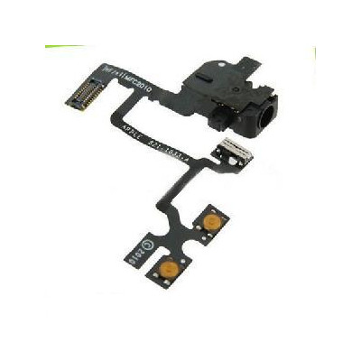 Connettore Audio Jack con cavo flex per iPhone 4 Bianco