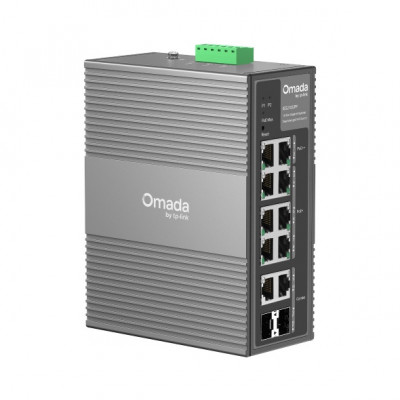 TP-Link Omada IES210GPP switch di rete Gestito Gigabit Ethernet (10 100 1000) Supporto Power over Ethernet (PoE) DIN rail Grigio