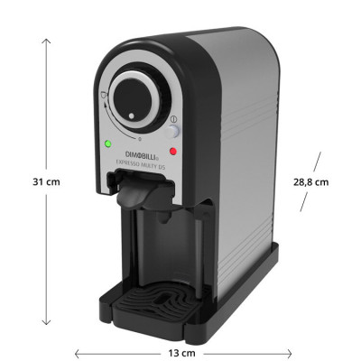 Dimobilli Macchina da Caffe Expresso D5 Alluminio