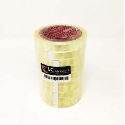 Nastro Adesivo 15Mm X 66Mt Trasparente Stretto (10 Pezzi)