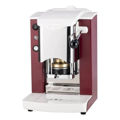Macchina Da Caffe' A Cialde Plast Slot Inox Borgogna Abs Bianco (Siborbbasott)