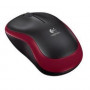 Mouse M185 Nero/Rosso Wireless
