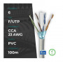 Matassa Cavo Di Rete 100 Mt F/Utp Cat.6 (Cm-C6Fcc23P100Gf)