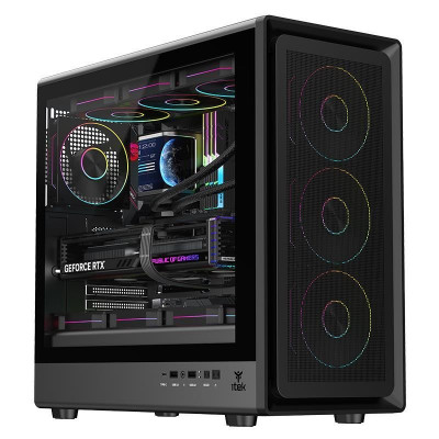 Case Gaming Tower Meshcore 36B - No Alimentatore - Argb Fan - Nero (Itgcamc36B)