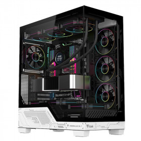 Case Gaming Tower Nebralux 01 - No Alimentatore - Argb Fan - Nero/Bianco (Itgcanl01)