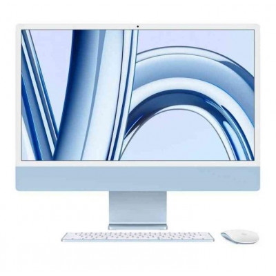 Pc Imac 23.5" 2023 All In One M3 10-Core 8Gb 512Gb Ssd Mac Os Blue (Mqrr3Y/A)