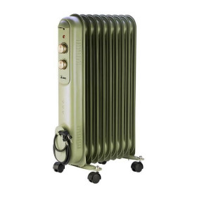 Radiatore Ad Olio Curvy 9 Retro' 9 Elementi Ar4R09Vin Verde 2000W