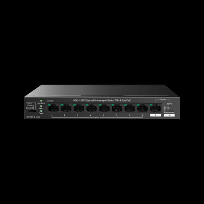 Switch Gigabit PoE - 10 porte (8*GE PoE + 1*GE + 1*SFP 1G)
