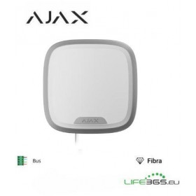 Ajax Superior StreetSiren Plus Fibra - Sirena cablata per interno/esterno bianca