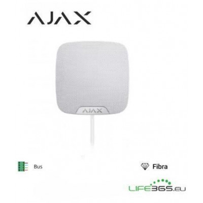 Ajax Superior HomeSiren Fibra white - Sirena da interno bianca