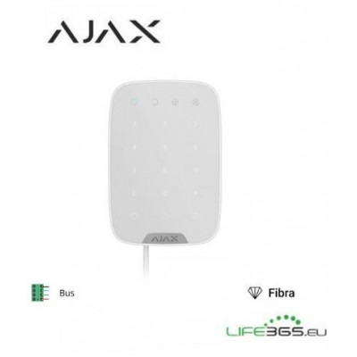 Ajax Superior Keypad Fibra white - Tastiera per interni cablata Bianca 