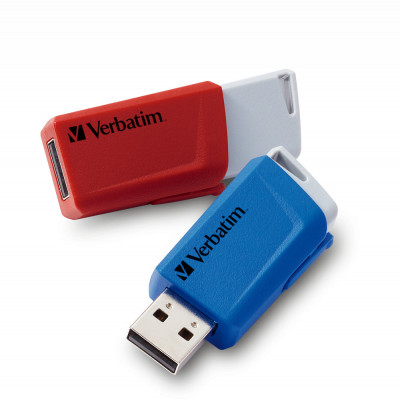 Verbatim Store 'n' Click - Memoria USB 3.2 GEN1 - 2x32 GB - Rosso Blu