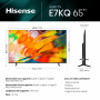 Hisense TV QLED Ultra HD 4K 65” 65E7KQ Smart TV, Wifi, HDR Dolby Vision, Quantum Dot Colour, Retroilluminazione DLED, Game Mode