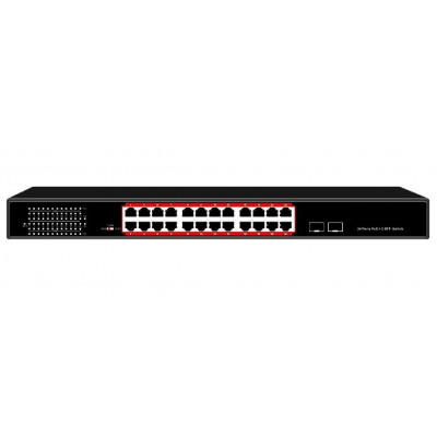 Switch 24 Porte Gigabit Poe 400 Watt Con 2 Porte Sfp (Lkspoe242)