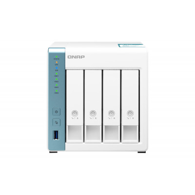 QNAP TS-431K server NAS e di archiviazione Tower Annapurna Labs Alpine AL-214 1 GB DDR3 0 TB QNAP Turbo System Bianco
