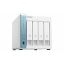 QNAP TS-431K server NAS e di archiviazione Tower Annapurna Labs Alpine AL-214 1 GB DDR3 0 TB QNAP Turbo System Bianco